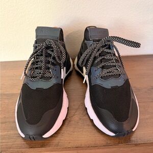 Adidas Nite Joggers, Black w/iridescent highlights